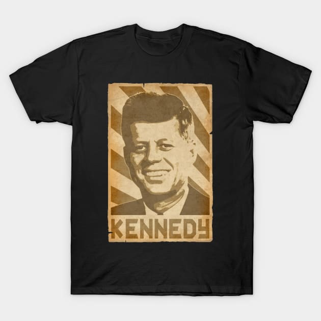 John F Kennedy JFK Retro Propaganda T-Shirt by Nerd_art